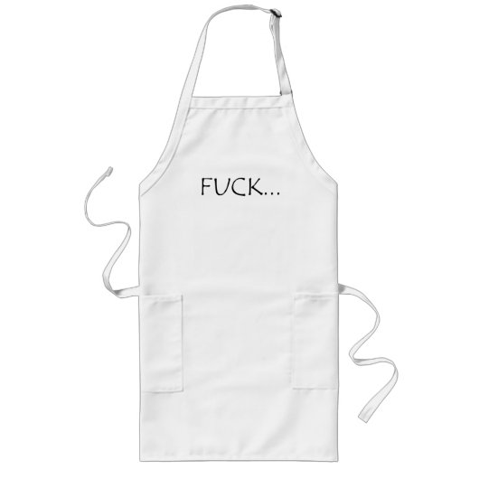 F....vloek slang woord T-Shirt Lang Schort (Voorkant)