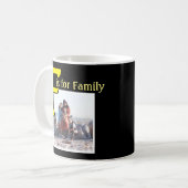 F voor de familie koffiemok (Voorkant links)