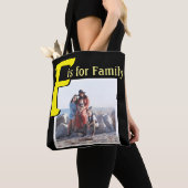 F voor de familie tote bag (Dichtbij)