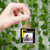 F voor Familie Sleutelhanger (Hand)
