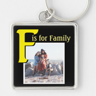 F voor Familie Sleutelhanger