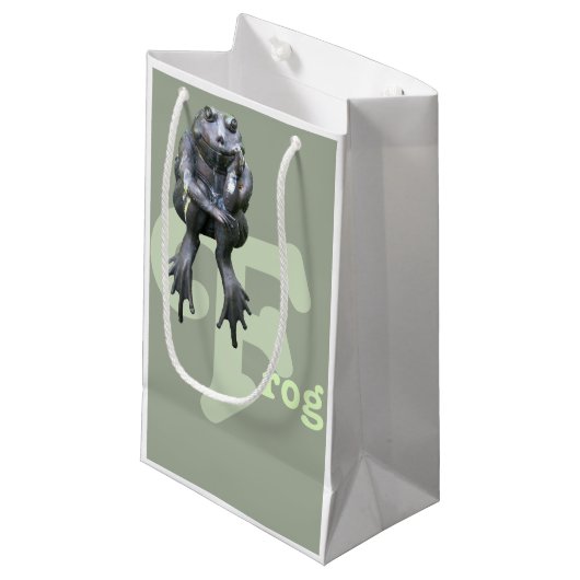 F voor Kikker Klein Cadeauzakje (Voorkant Gekanteld)