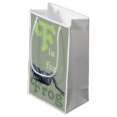 F voor Kikker Klein Cadeauzakje (Achterkant Gekanteld)