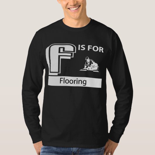 F voor vloerbedekking t-shirt (Voorkant)