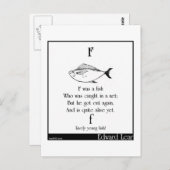 F was een vis briefkaart (Voorkant / Achterkant)