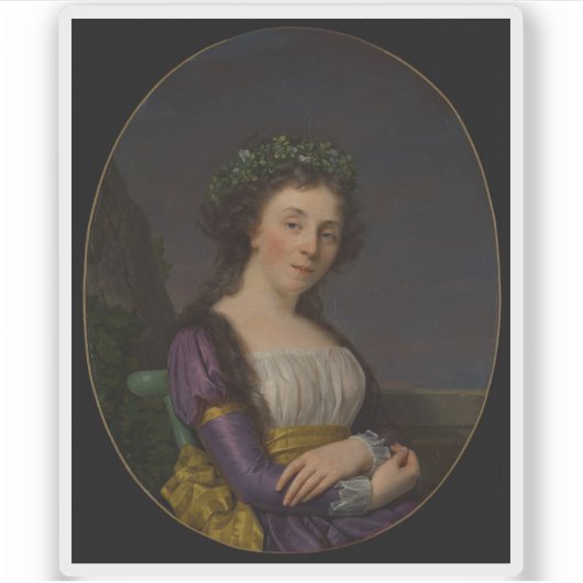 F.X. Fabre - Portret van Marie-Louise Joubert Sticker (Voorkant)