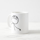 F Yea Rage Face Meme Koffiemok (Voorkant links)