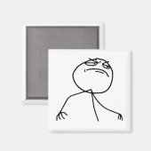 F Yea Rage Face Meme Magneet (Voorkant / Achterkant)