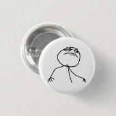 F Yea Rage Face Meme Ronde Button 3,2 Cm (Voorkant /achterkant)