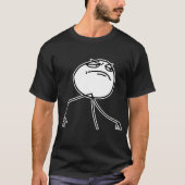 F Yea Rage Face Meme T-shirt (Voorkant)