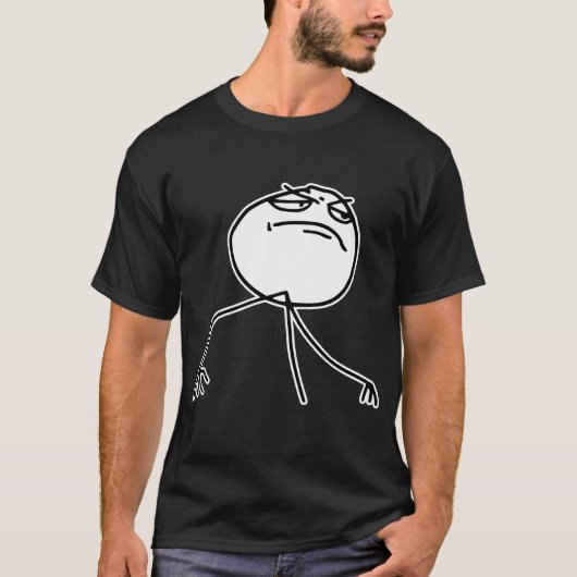 F Yea Rage Face Meme T-shirt (Voorkant)