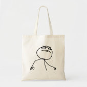 F Yea Rage Face Meme Tote Bag (Voorkant)