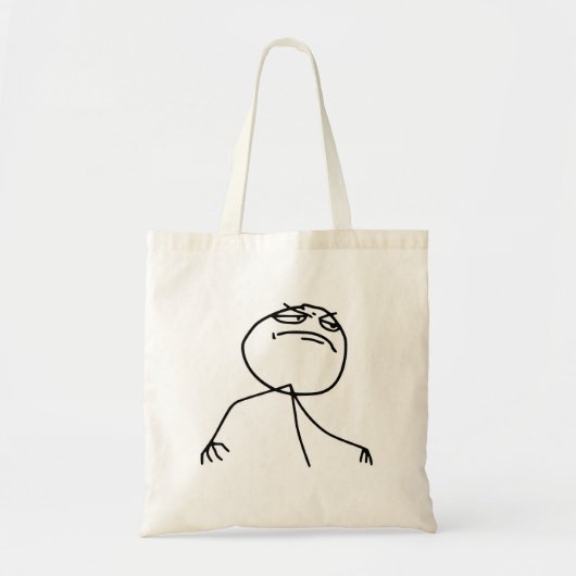 F Yea Rage Face Meme Tote Bag (Voorkant)