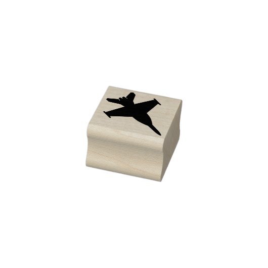 FA-18 Fighter Silhouette Wood Stamp Rubberstempel (Stempel)
