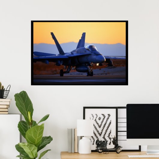 FA-18 Hornet Poster (Thuiskantoor)