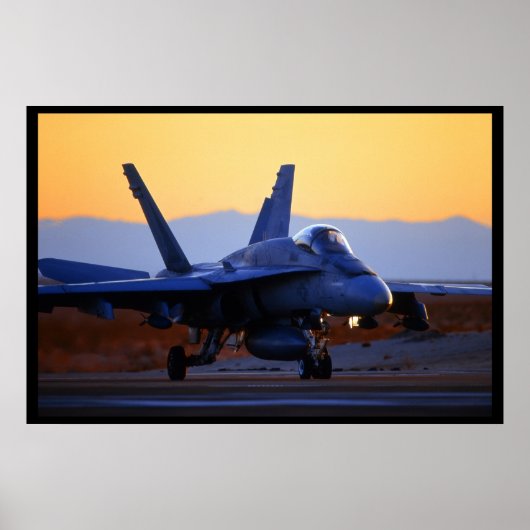 FA-18 Hornet Poster (Voorkant)