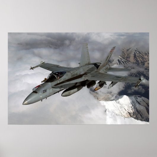 FA-18 Hornet Poster (Voorkant)