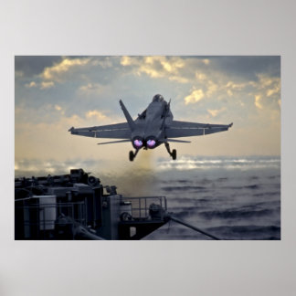 FA-18 start van USS Stennis Poster