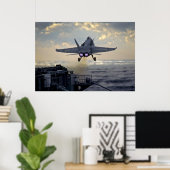 FA-18 start van USS Stennis Poster (Thuiskantoor)