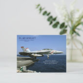 FA-18D Hornet Briefkaart (Staand voorkant)