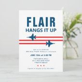 FA-18E Super Hornet Fighter Jet Party Uitnodiging (Staand voorkant)