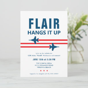 FA-18E Super Hornet Fighter Jet Party Uitnodiging