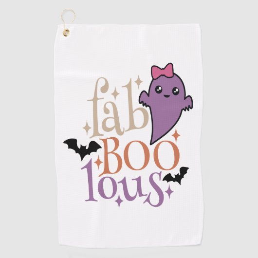 Fa BOO Lous Fa BOO Lous Halloween Ghost Golfhanddoek (Voorkant)