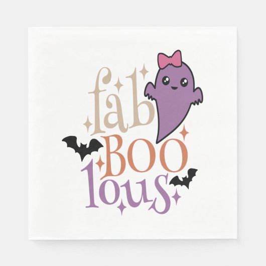 Fa BOO Lous Fa BOO Lous Halloween Ghost Servet (Voorkant)