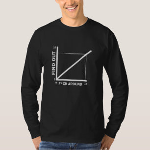 FA&FO F klik rond en ontdek de Wiskunde van de Gra T-shirt