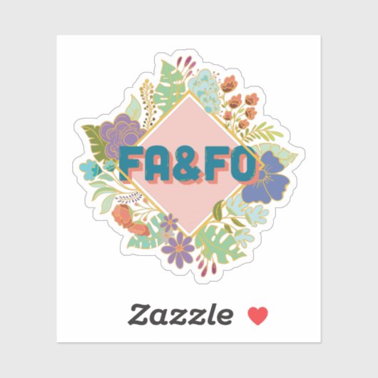 FA&FO - Klik hier en ontdek het Sticker (Vel)