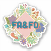 FA&FO - Klik hier en ontdek het Sticker (Voorkant)