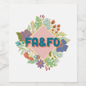 FA&FO - Klik hier en ontdek het Wijn Etiket (Enkel label)