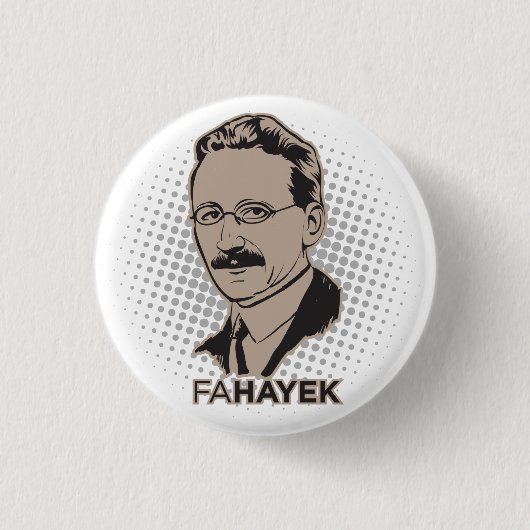 FA Hayek Button (Voorkant)