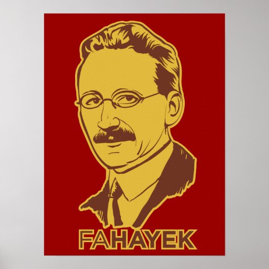 FA Hayek Poster (Voorkant)