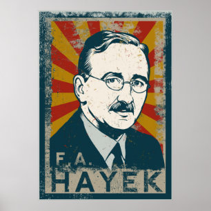 FA Hayek Poster