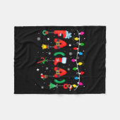 Fa (la) 8 Funny Christmas Lights Santa Fa La Math  Fleece Deken (Voorkant (Horizontaal))