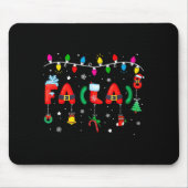 Fa (la) 8 Funny Christmas Lights Santa Fa La Math  Muismat (Voorkant)
