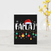 Fa (la) 8 Funny Christmas Santa Fa La Math Teacher Kaart (Gele Bloem)