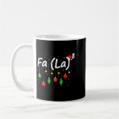 Fa (la) 8 Funny Christmas Santa Fa La Math Teacher Koffiemok (Links)