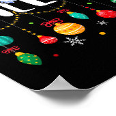 Fa (la) 8 Funny Christmas Santa Fa La Math Teacher Poster (Hoek)