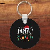 Fa (la) 8 Funny Christmas Santa Fa La Math Teacher Sleutelhanger (Voorkant)