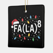 FA (LA)8 Funny kerstkerstkerstkerstman, Wiskunde l Keramisch Ornament (Links)