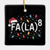 FA (LA)8 Funny kerstkerstkerstkerstman, Wiskunde l Keramisch Ornament (Voorkant)