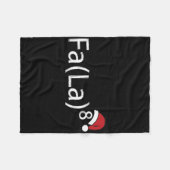 Fa La 8 Grappig Kerstlied Wiskunde Leraar Kerstman Fleece Deken (Voorkant (Horizontaal))