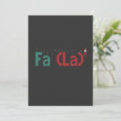 FA (LA)8 Grappig nerdy Wiskunde kerstcadeau Bedankkaart (Staand voorkant)
