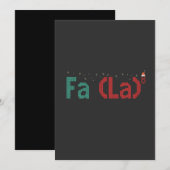 FA (LA)8 Grappig nerdy Wiskunde kerstcadeau Kaart (Voorkant / Achterkant)