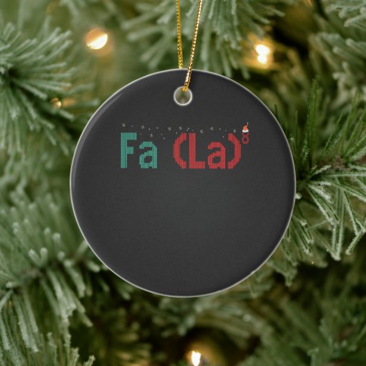 FA (LA)8 Grappig nerdy Wiskunde kerstcadeau Keramisch Ornament (Boom)