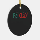 FA (LA)8 Grappig nerdy Wiskunde kerstcadeau Keramisch Ornament (Rechts)