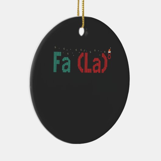 FA (LA)8 Grappig nerdy Wiskunde kerstcadeau Keramisch Ornament (Rechts)