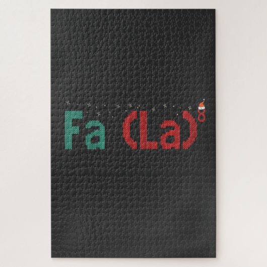 FA (LA)8 Grappig nerdy Wiskunde kerstcadeau Legpuzzel (Verticaal)